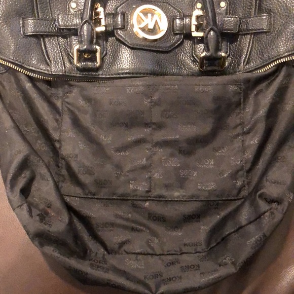 MICHAEL KORS Tumbled Black Leather Crossbody Satchel - Picture 16 of 17